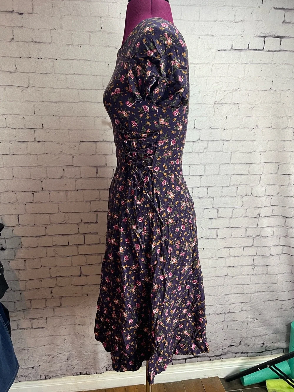 Rampage vintage 1990’s Y2K midi dress floral print size 12